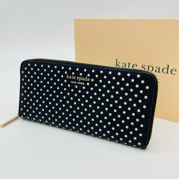 kate spade Bags Kate Spade Large Continental Wallet Black With